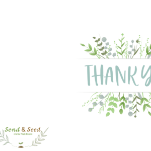 Thank You Card (Green and Blue)