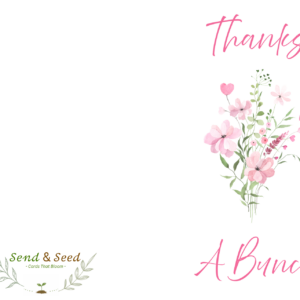 Thank You Card (Pink and Green)